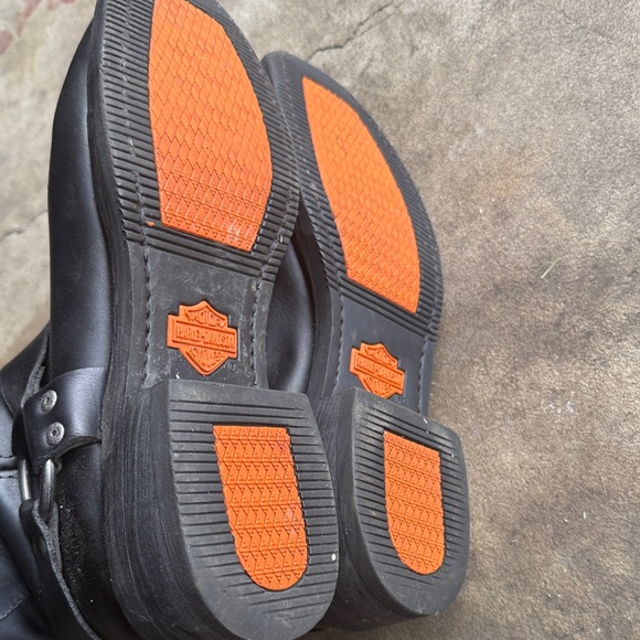 Harley-Davidson Other - Harley-Davidson Men's Black and Orange Sole Boots
